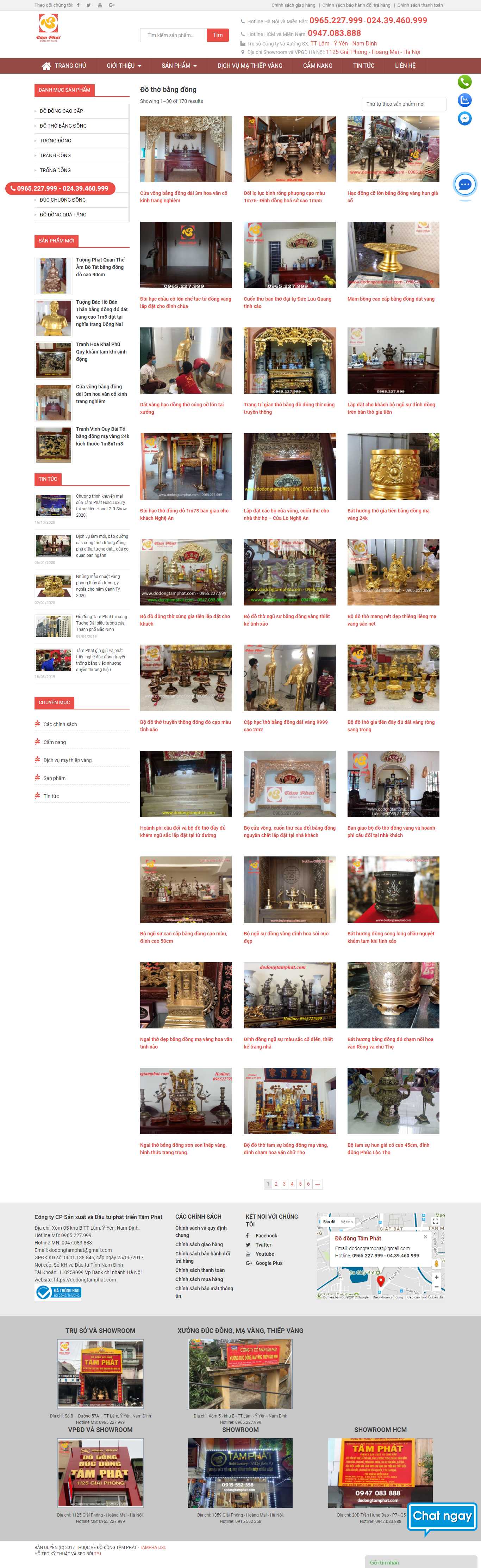 Thiết kế Web đồ thờ cúng dodongtamphat.com