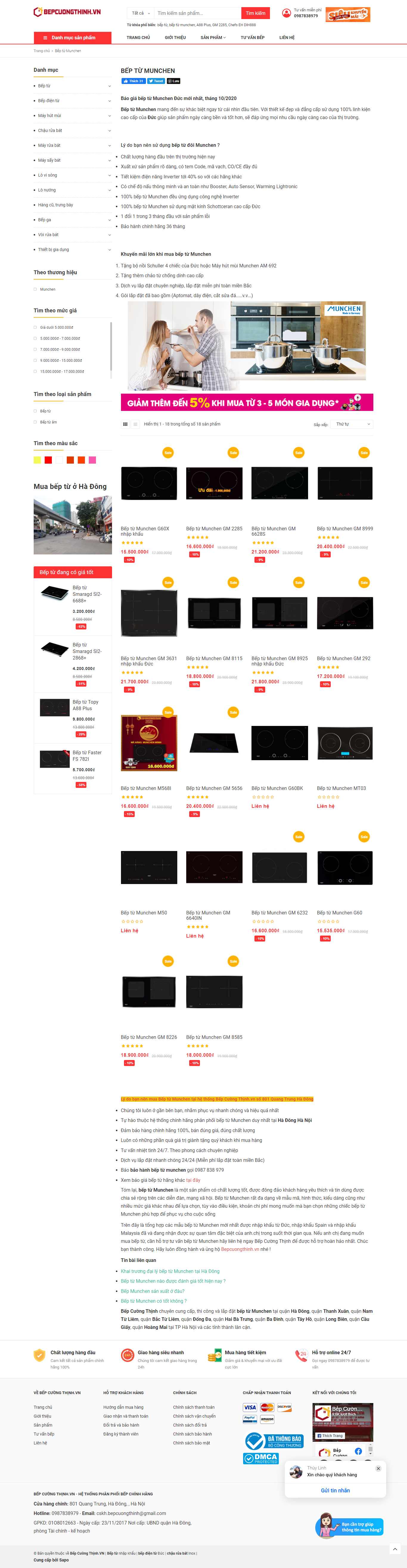 Thiết kế Web bê tông bepcuongthinh.vn