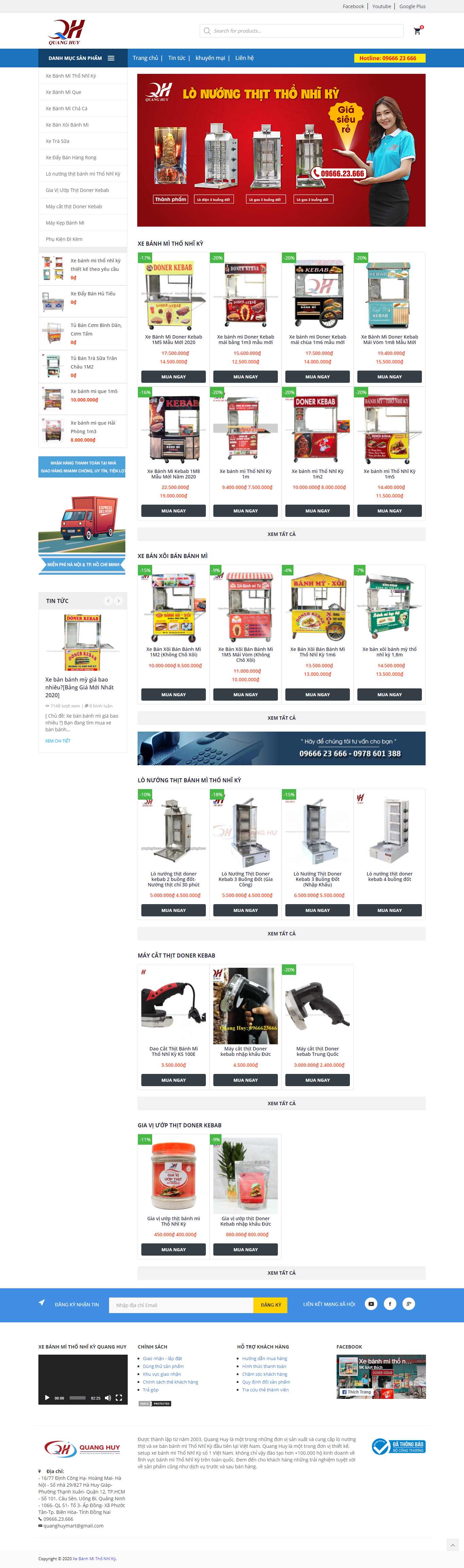 Thiết kế Web bánh mì que xebanhmithonhiky.vn