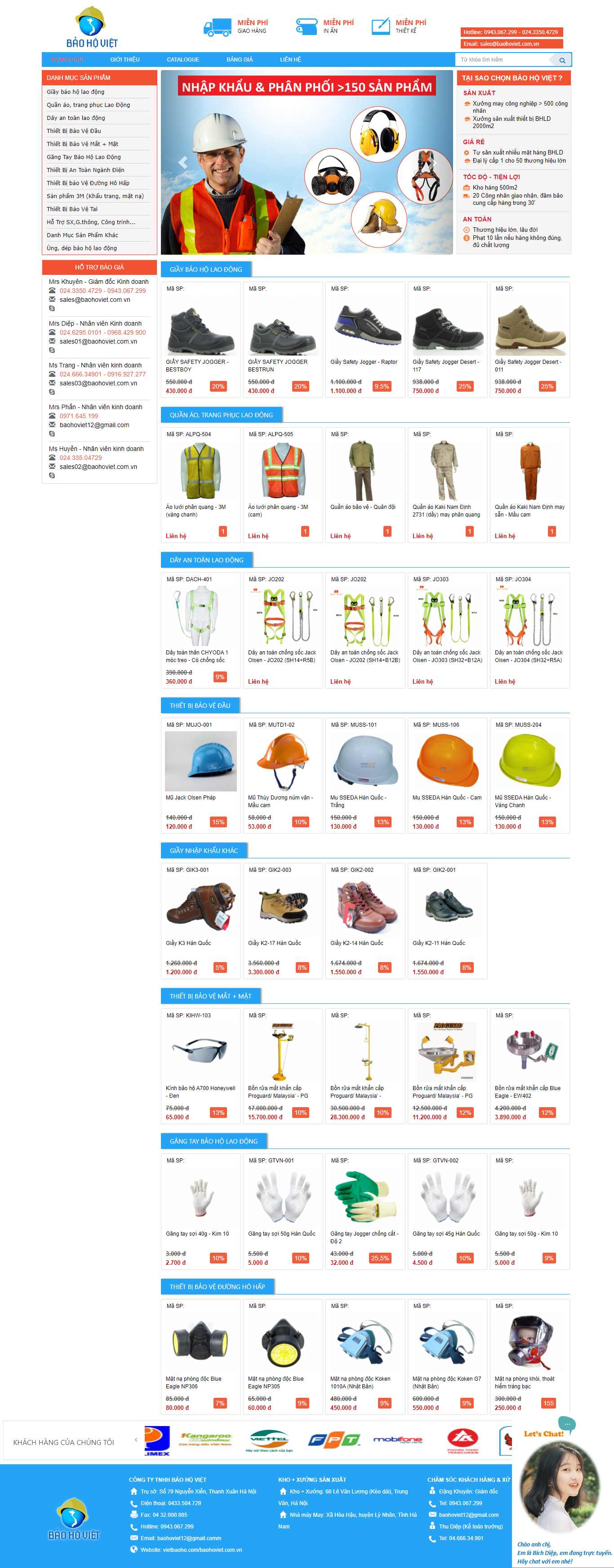 Thiết kế Web báo hộ lao động vietbaoho.com