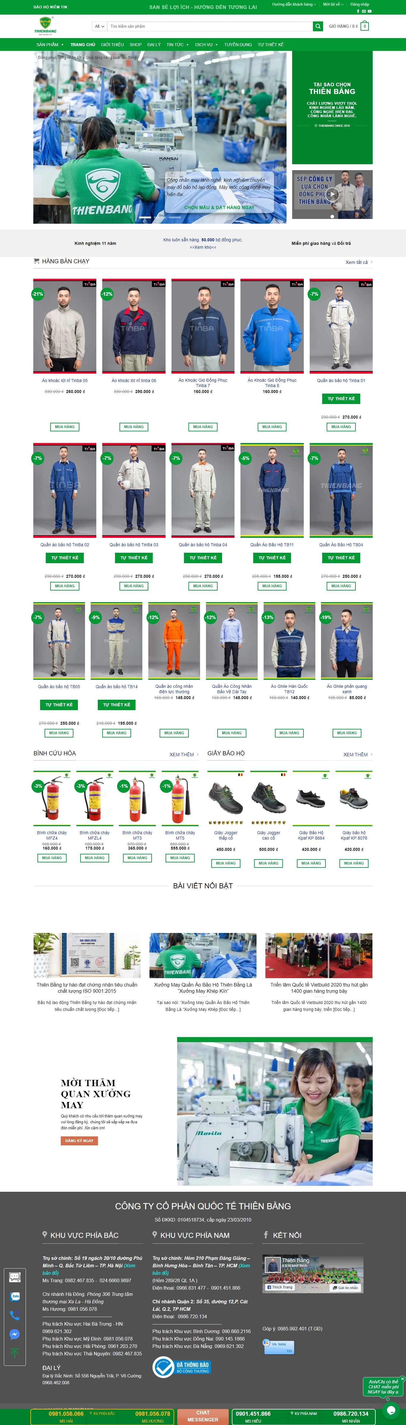 Thiết kế Web báo hộ lao động thienbang.com
