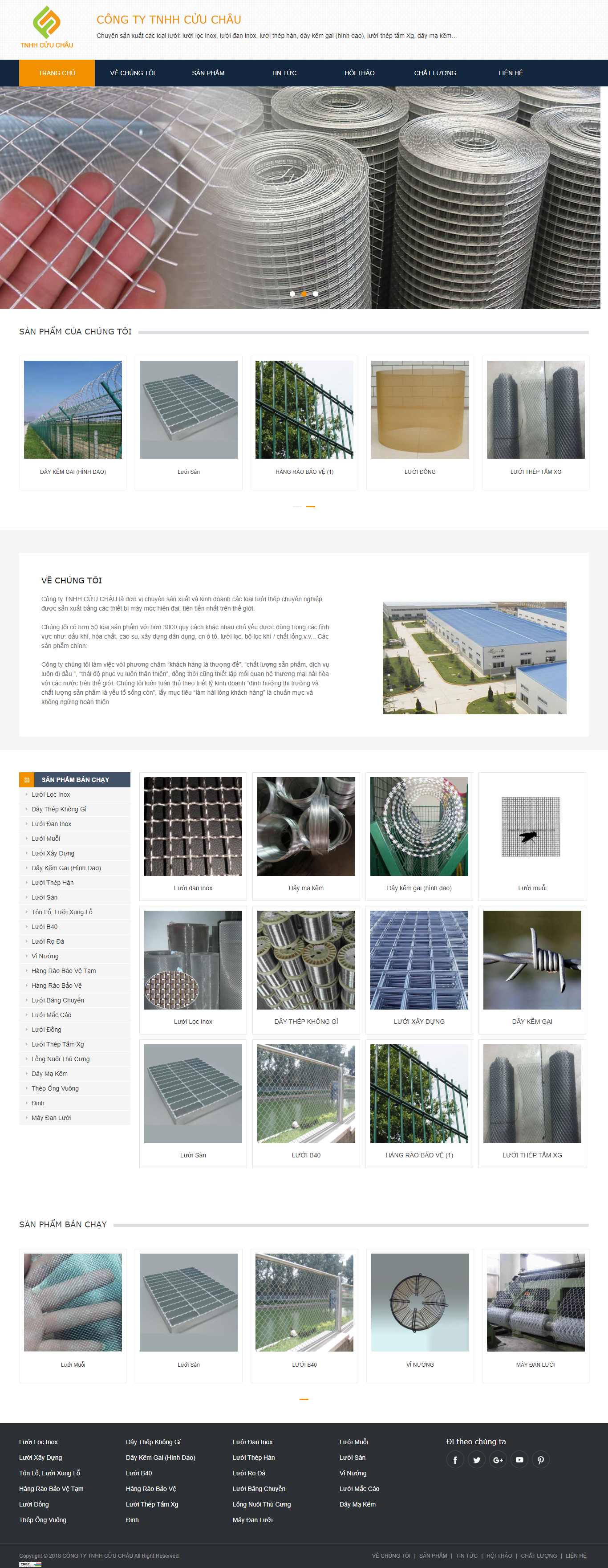 Thiết kế Web công nghiệp luoithep.vn