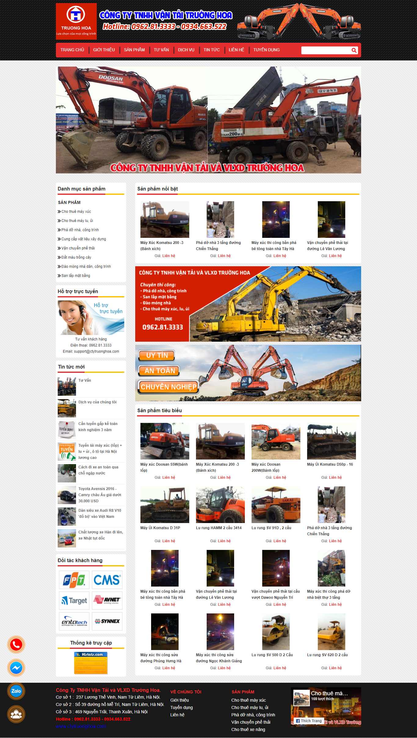 Thiết kế Web công nghiệp ctytruonghoa.com