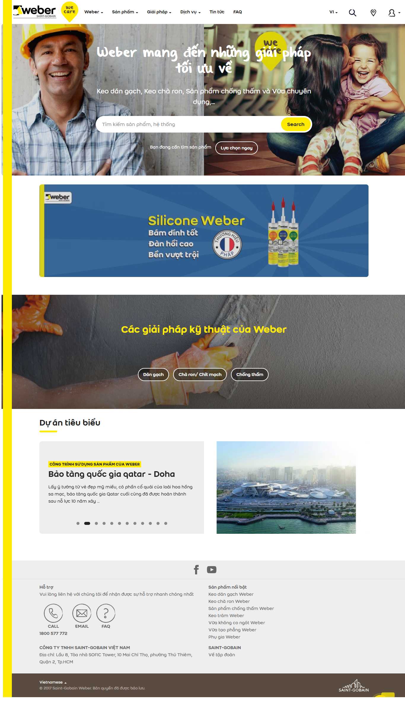 Thiết kế Web công trình xây dựng vn.weber