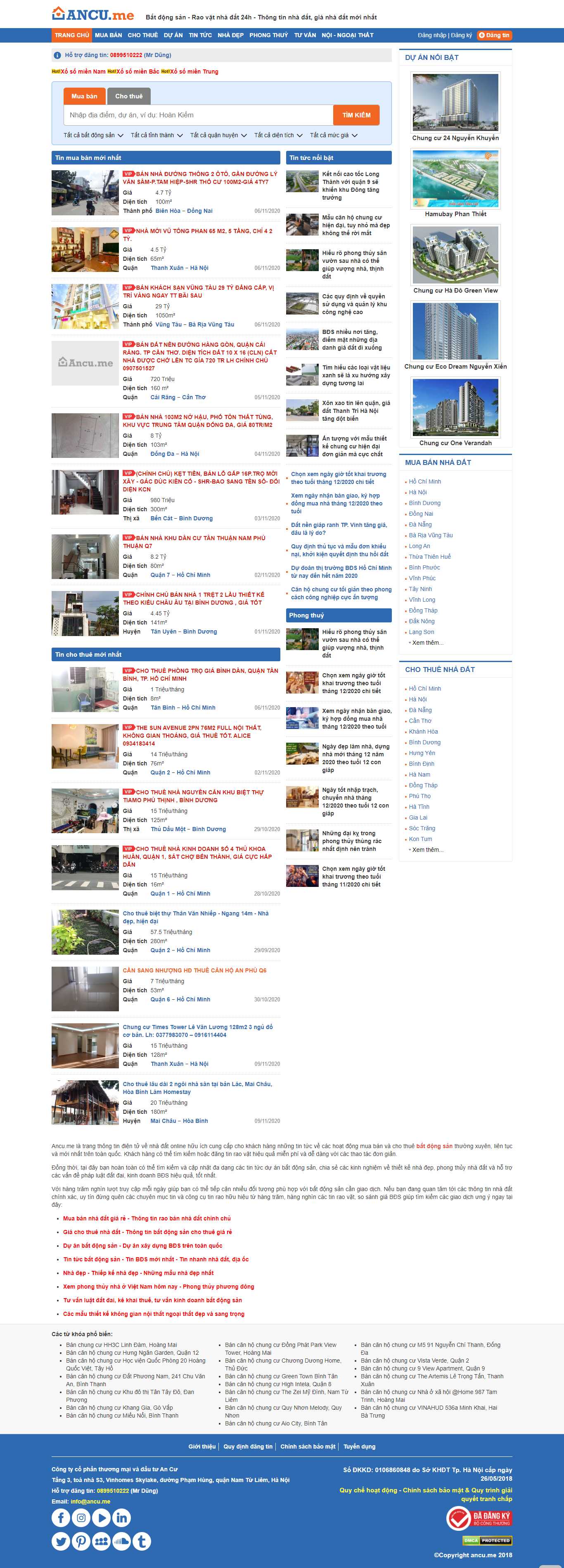 Thiết kế Web công trình xây dựng ancu.me