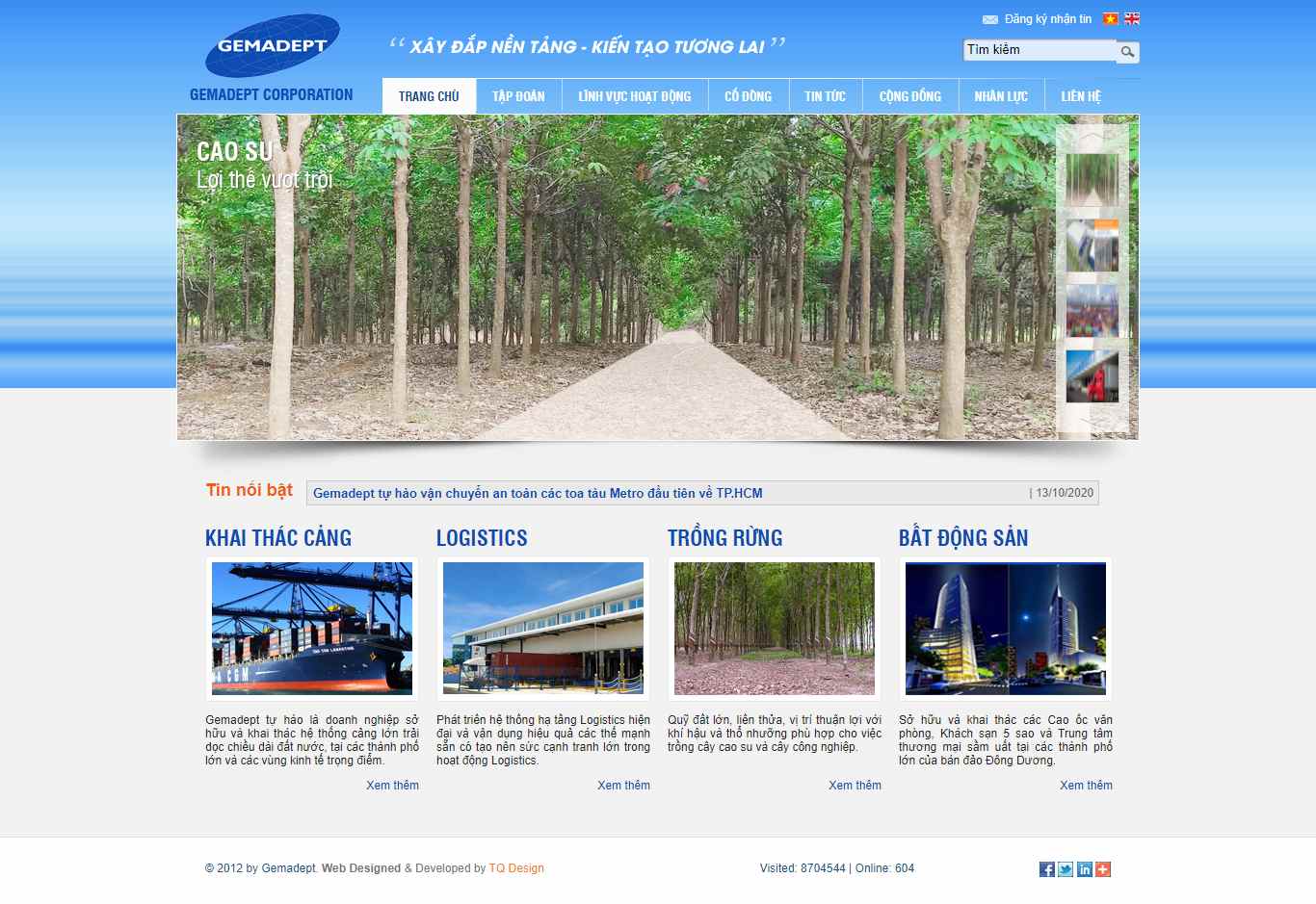 Thiết kế Web cộng động gemadept.com.vn