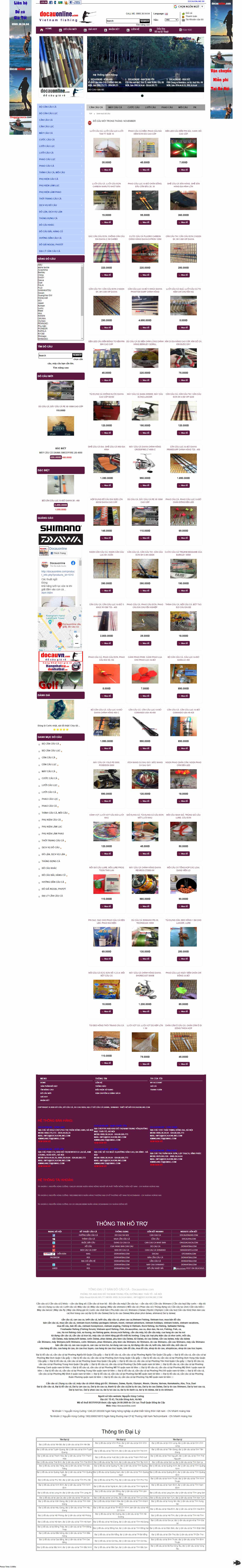 Thiết kế Web cần câu cá docauonline.com