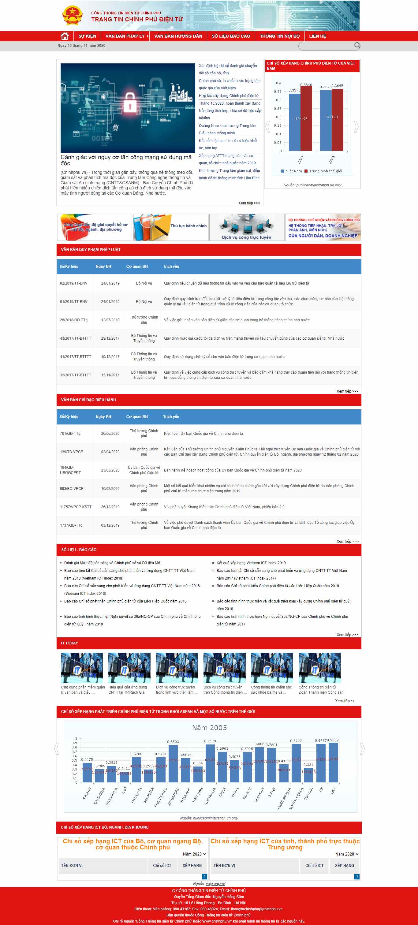 Thiết kế Web chính phủ điện tử egov.chinhphu.vn