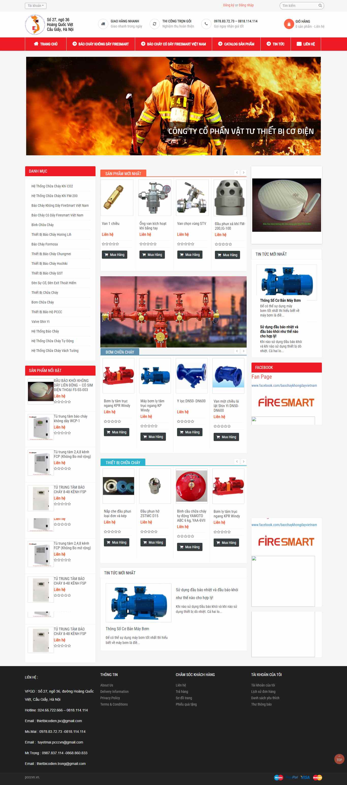 Thiết kế Web chữa cháy pcccvn.vn