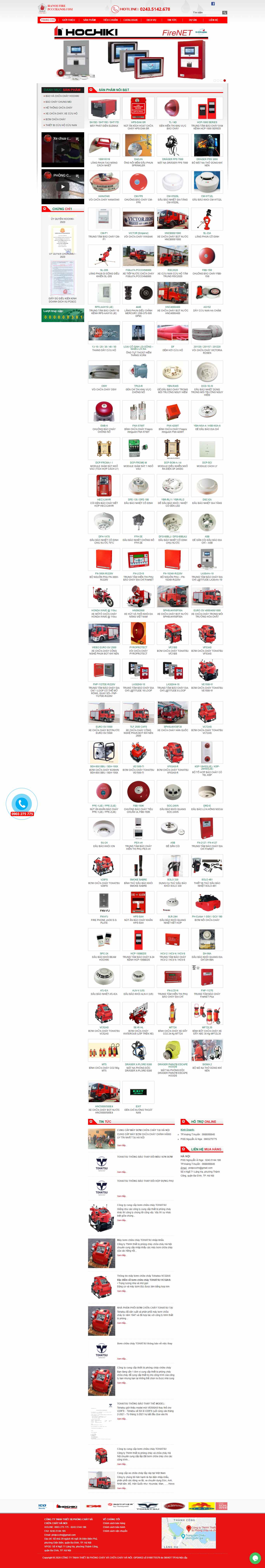 Thiết kế Web chữa cháy pccchanoi.com