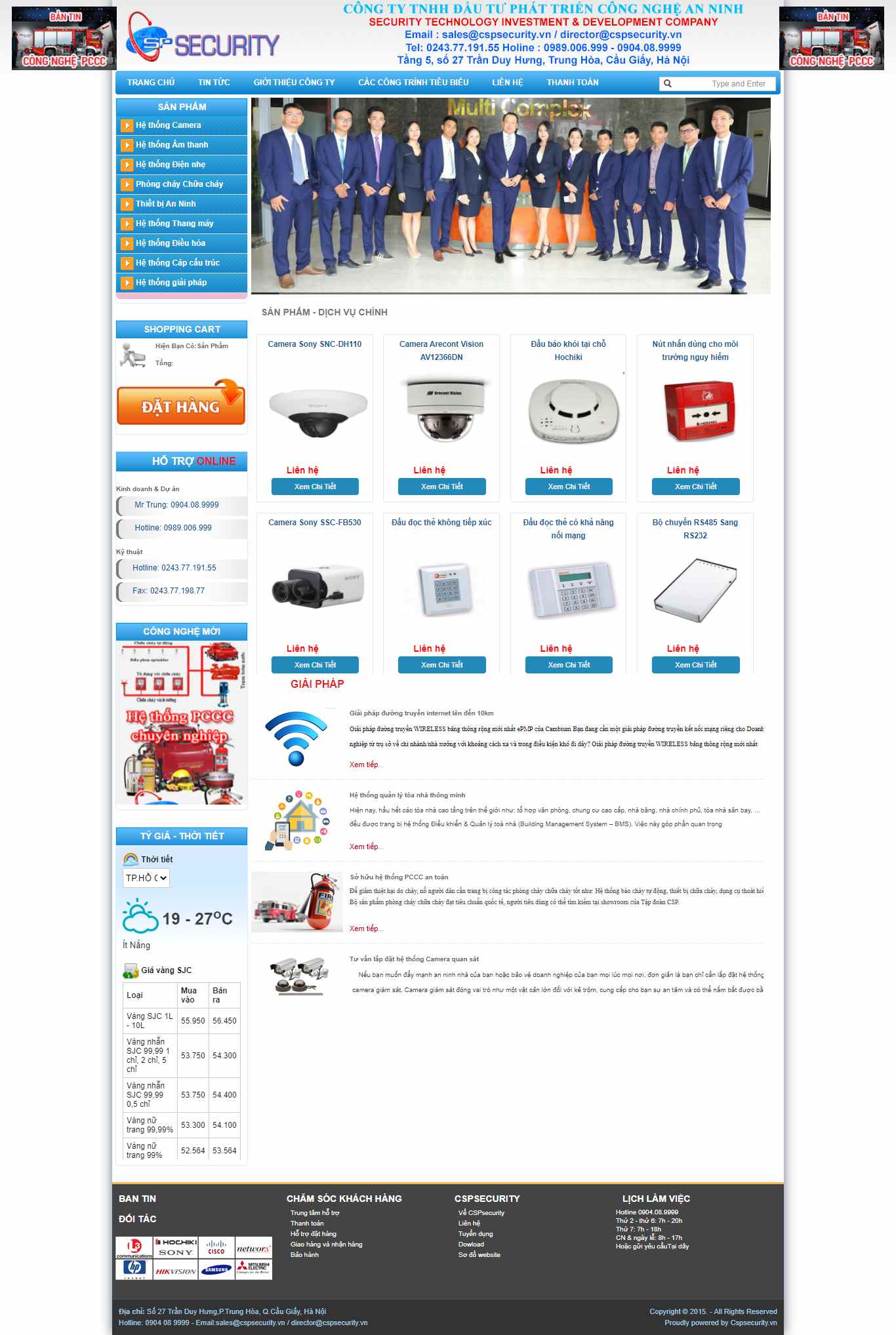 Thiết kế Web chữa cháy cspsecurity.vn