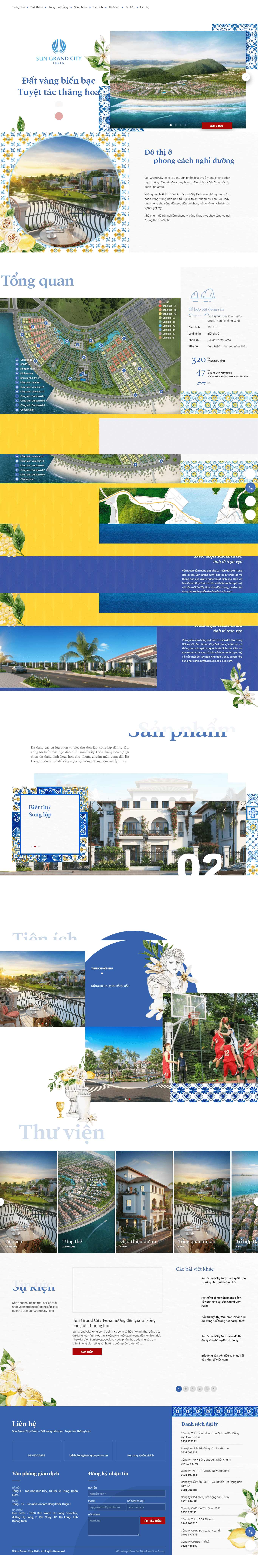 Thiết kế Web dự án bất động sản sungrandcityferia.com.vn