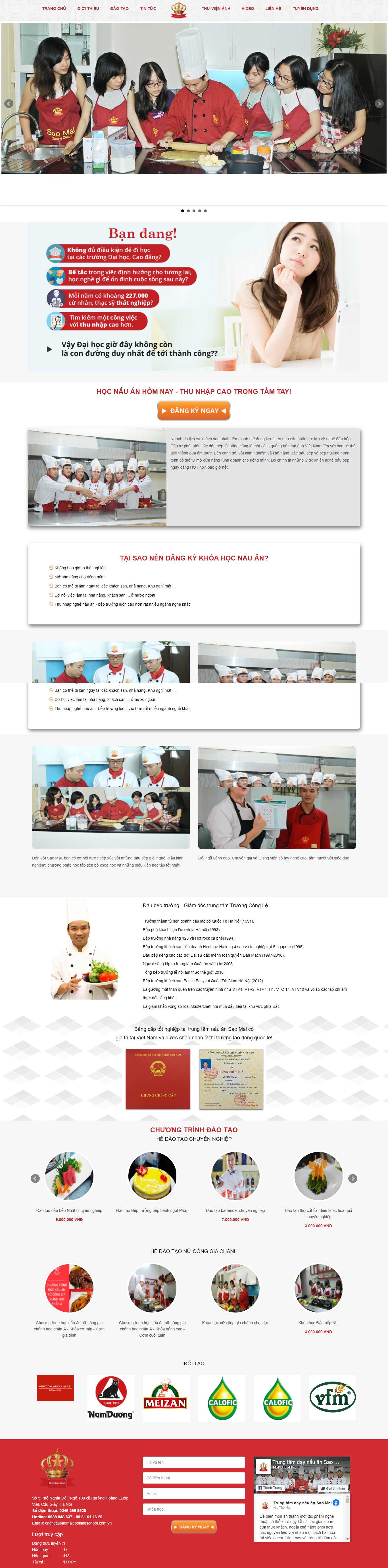 Thiết kế Web dạy nấu ăn daynauansaomai.com.vn