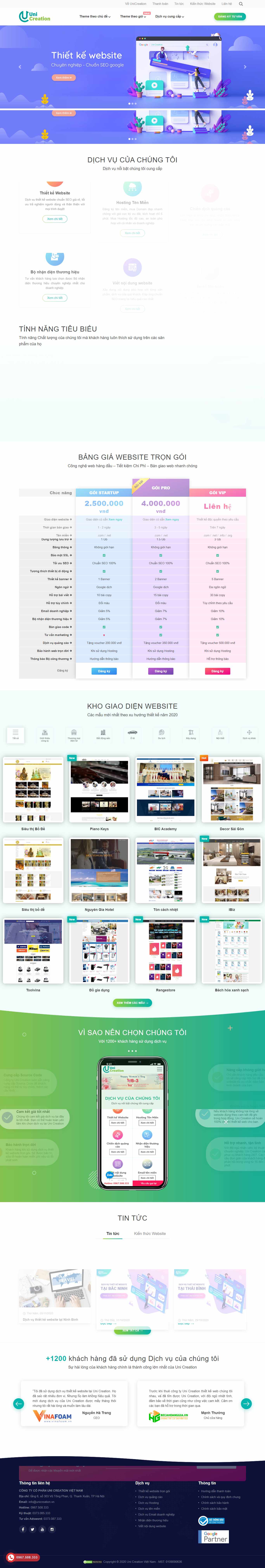 Thiết kế Web in ấn univn.vn