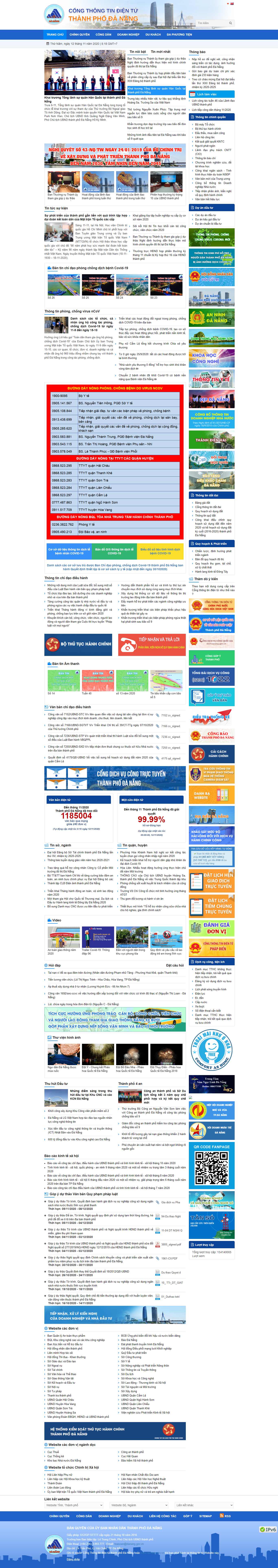 Thiết kế Web di tích lịch sử danang.gov.vn