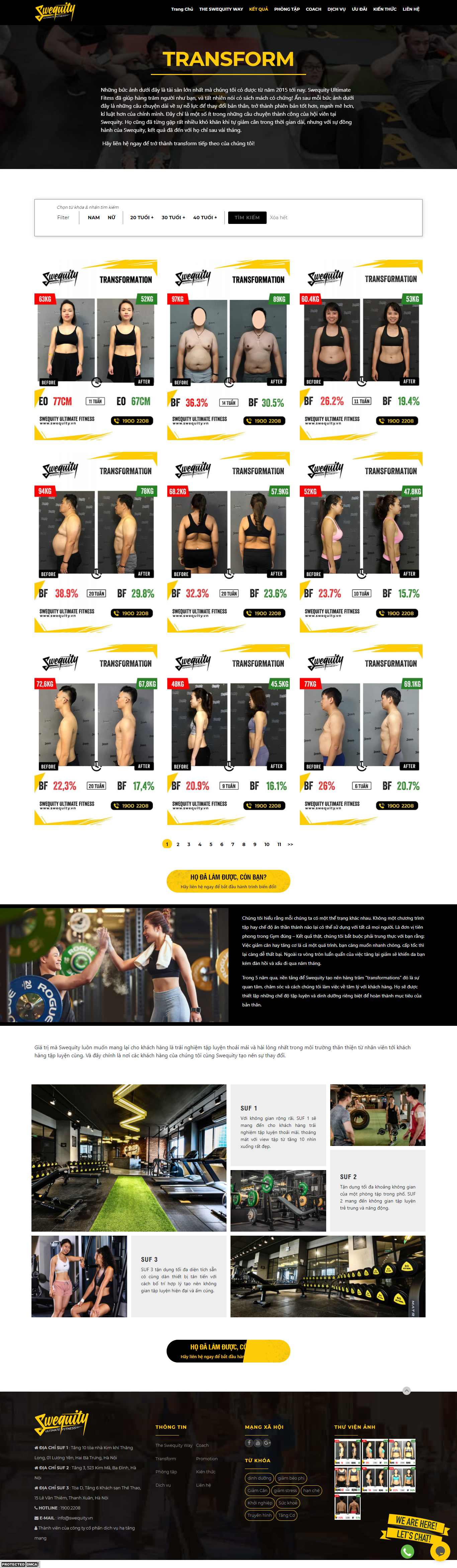 Thiết kế Web fitness swequity.vn