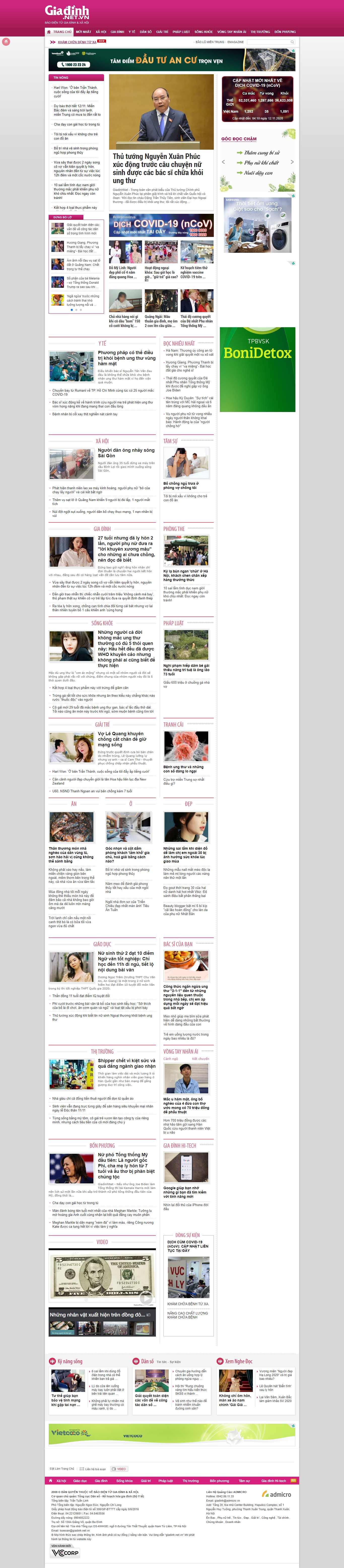 Thiết kế Web gia đình giadinh.net.vn