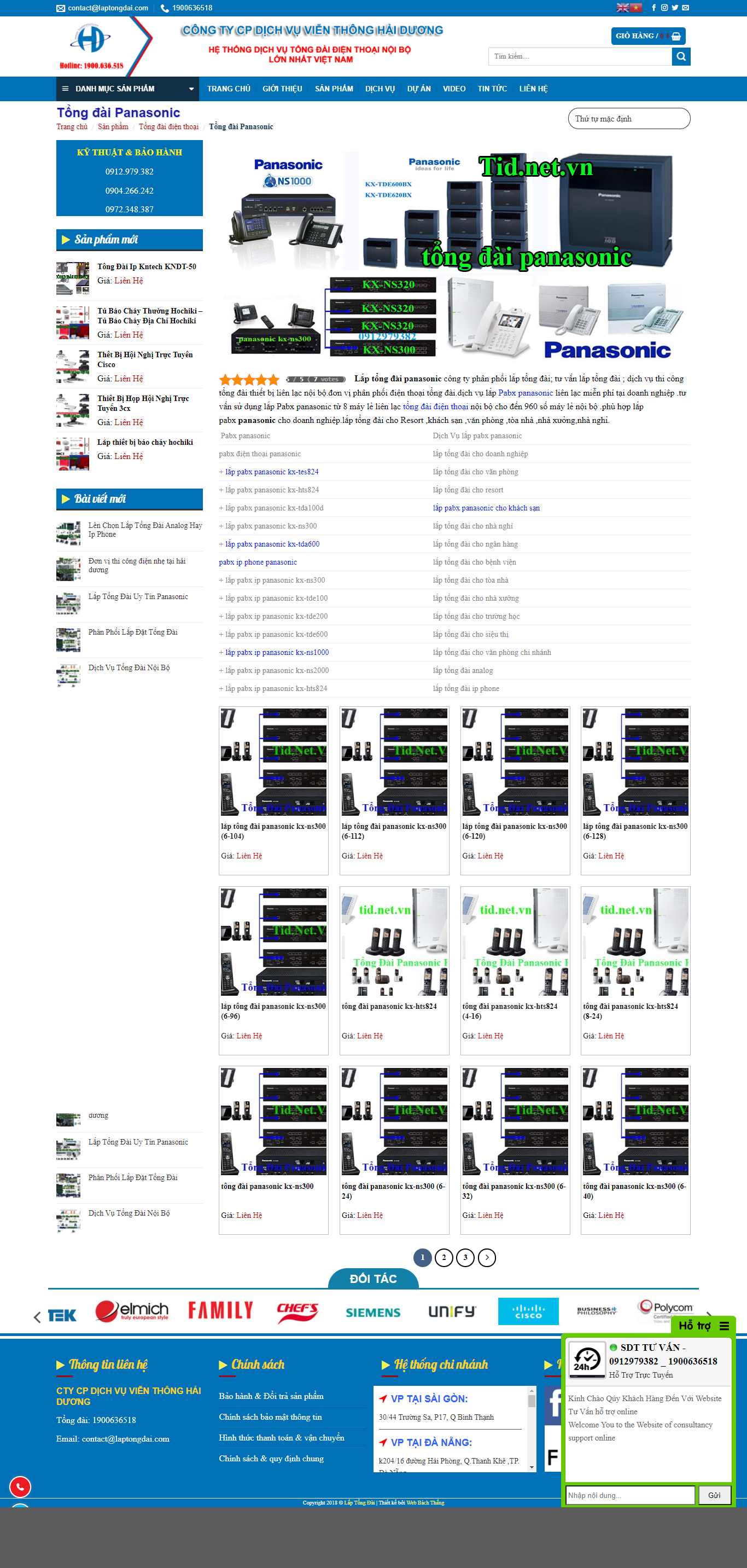 Thiết kế Web lắp tổng đài tid.net.vn