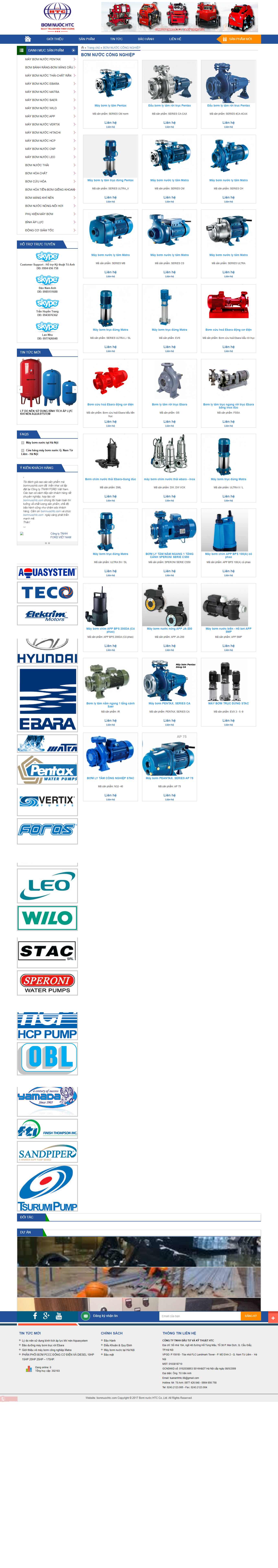 Thiết kế Web máy bơm nước bomnuochtc.com