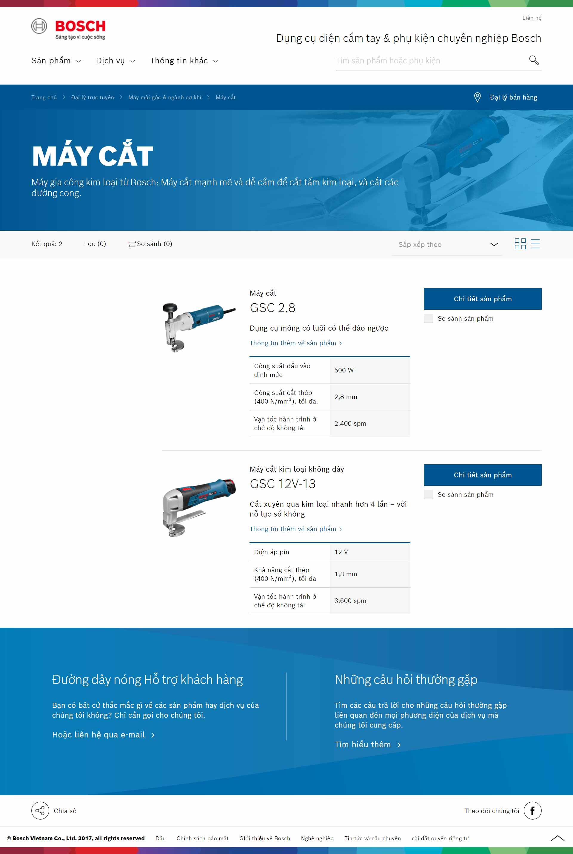 Thiết kế Web máy cắt vn.bosch-pt.com