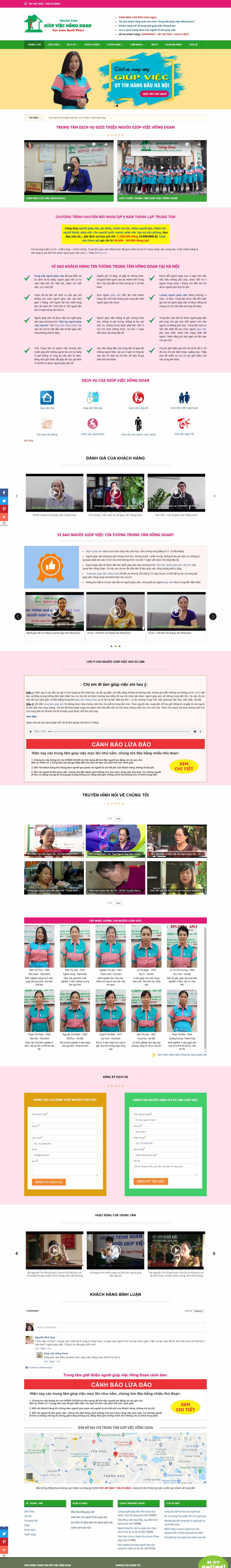 Thiết kế Web giúp việc giupviechongdoan.com