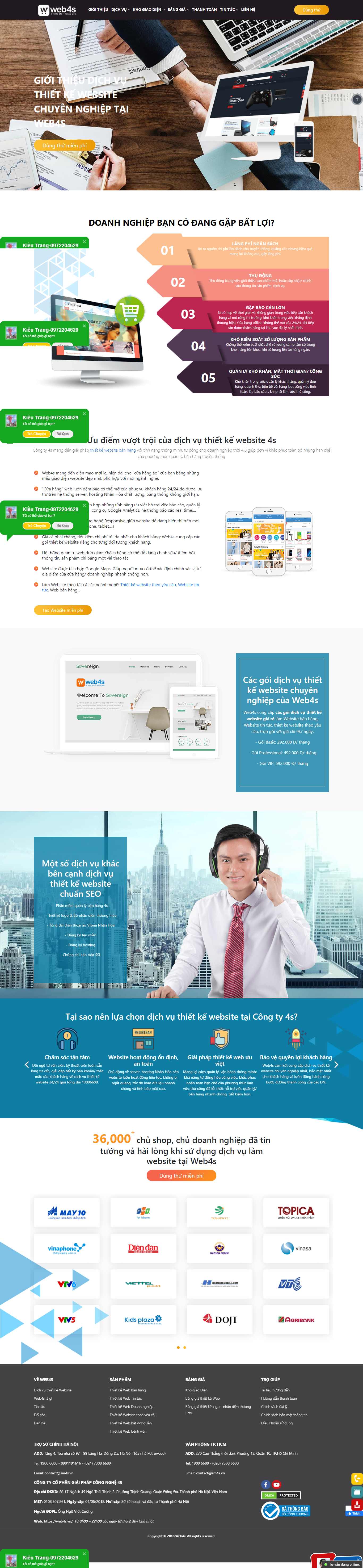 Thiết kế Web Đẹp web4s.vn