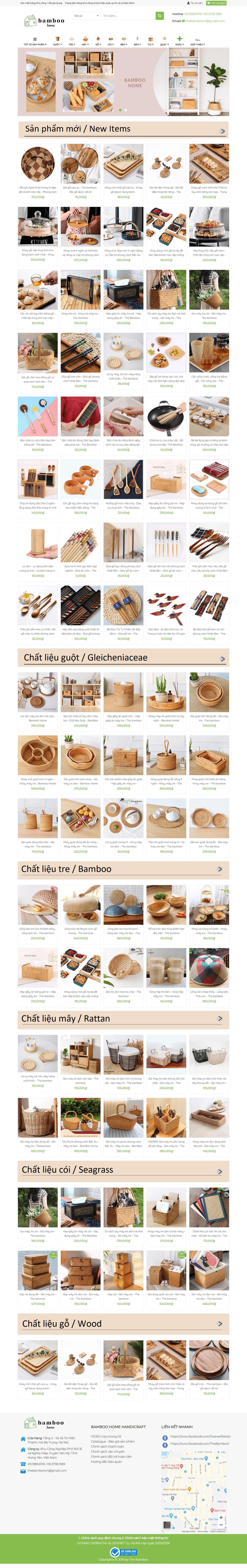 Thiết kế Web mây tre đan 