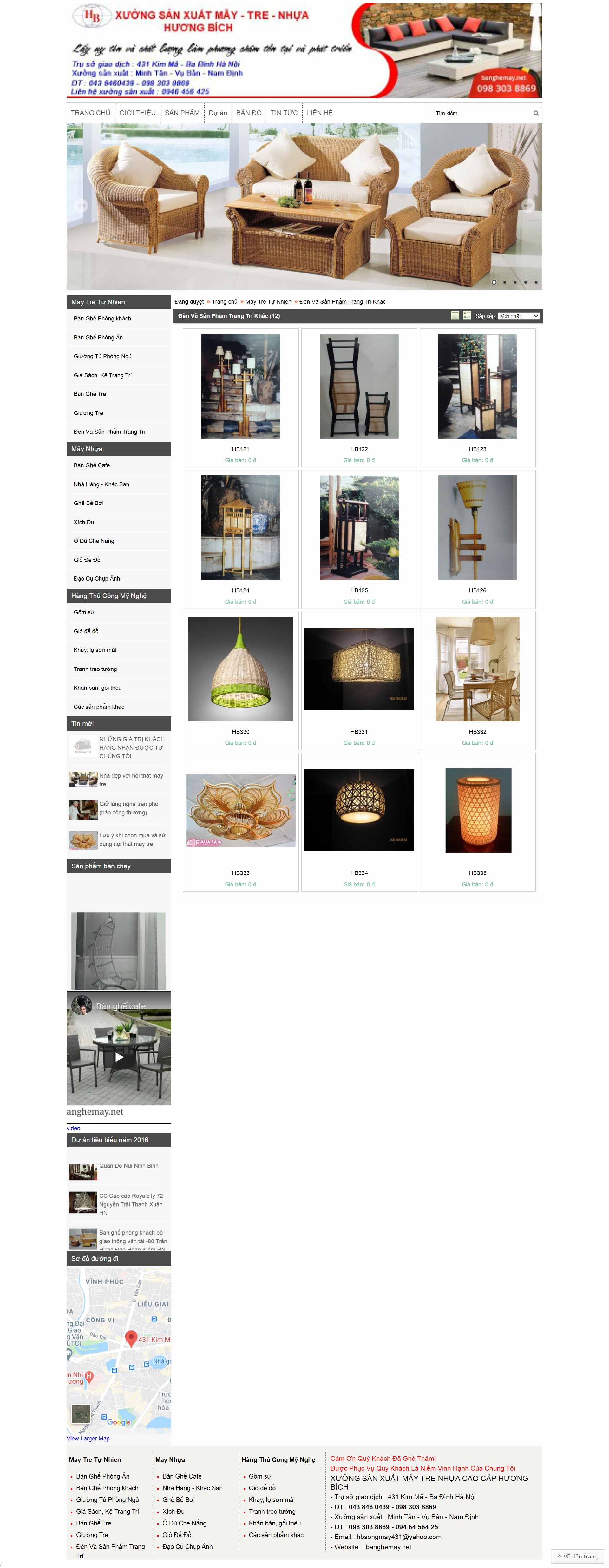 Thiết kế Web mây tre đan banghemay.net