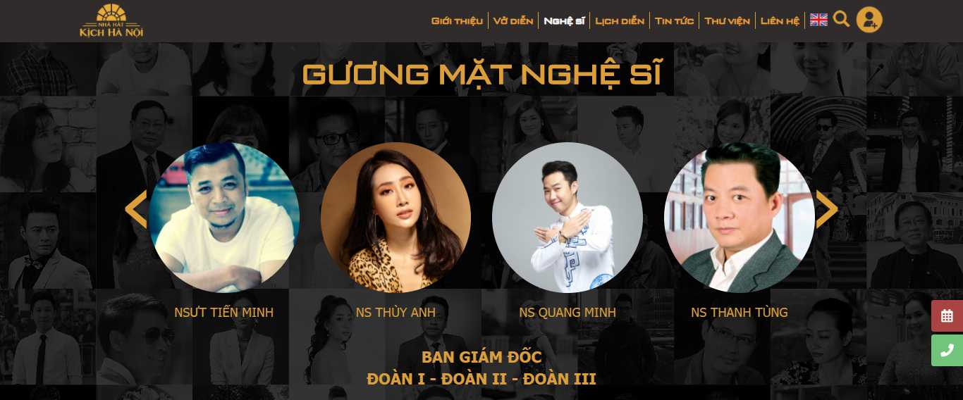 Thiết kế Web nghệ sỹ kichhanoi.vn