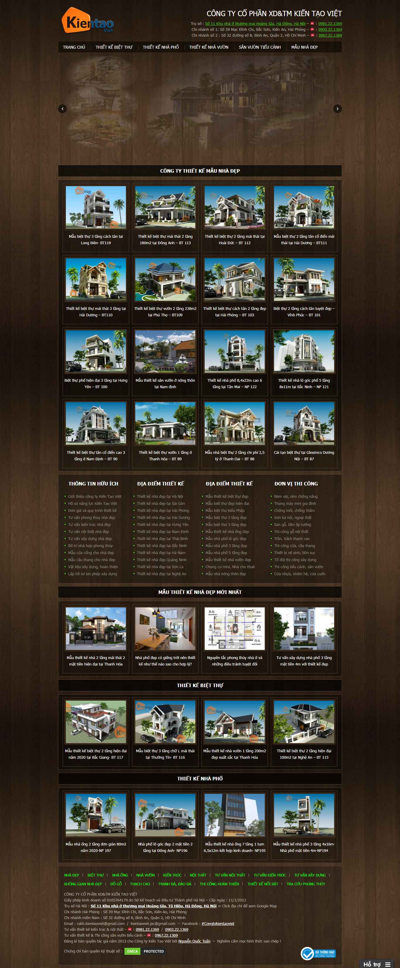 Thiết kế Web nhà vườn nhadepktv.vn