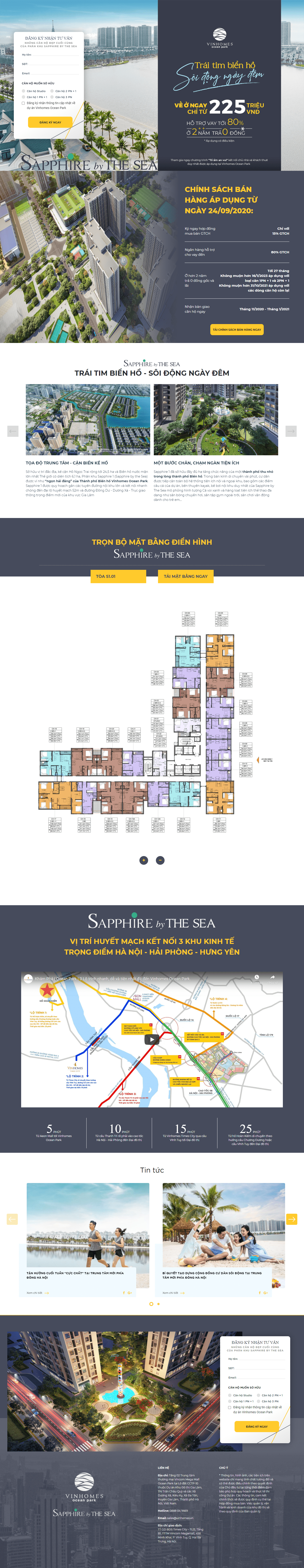 Thiết kế Web nhà vườn oceanpark.vinhomes.vn