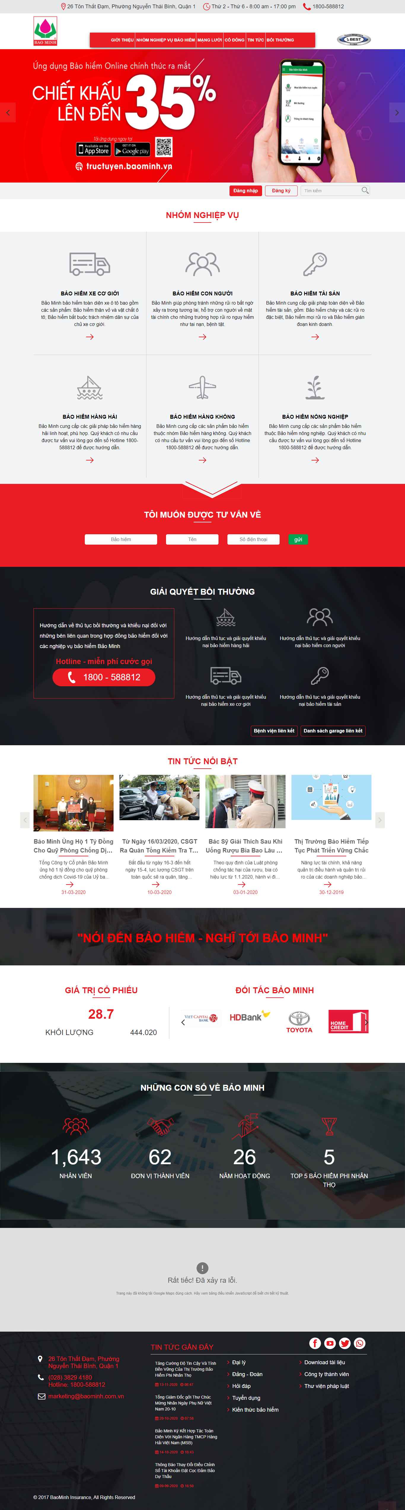 Thiết kế Web phòng cháy baominh.com.vn