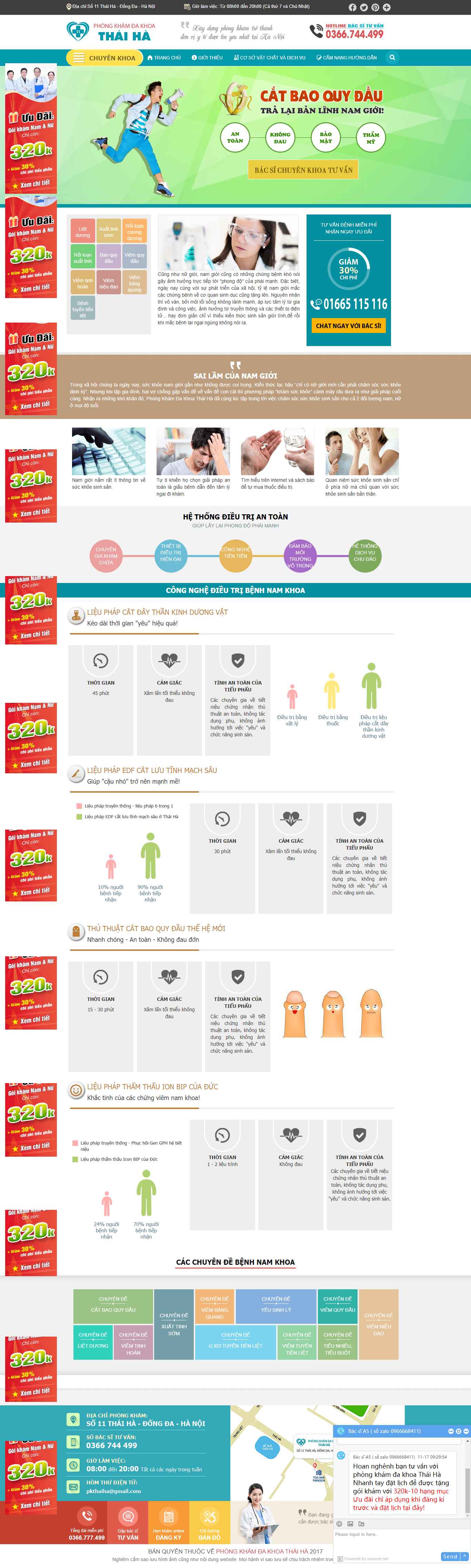 Thiết kế Web phòng khám tư nhân phongkhamdakhoathaiha.vn