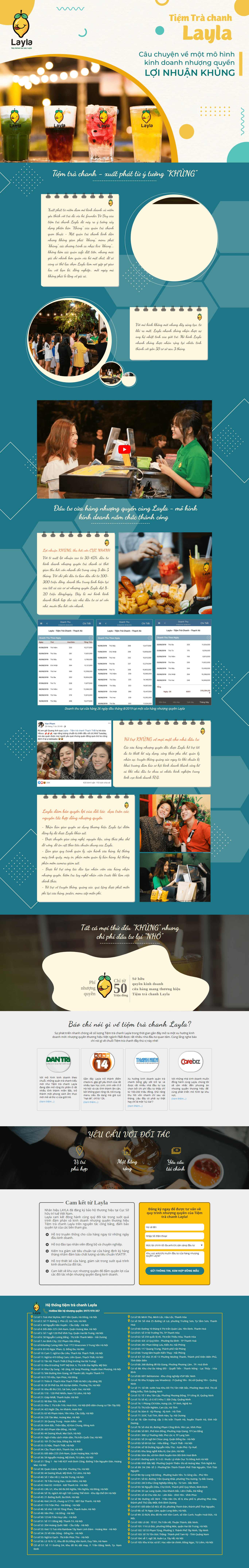 Thiết kế Web quán trà chanh layla.vn