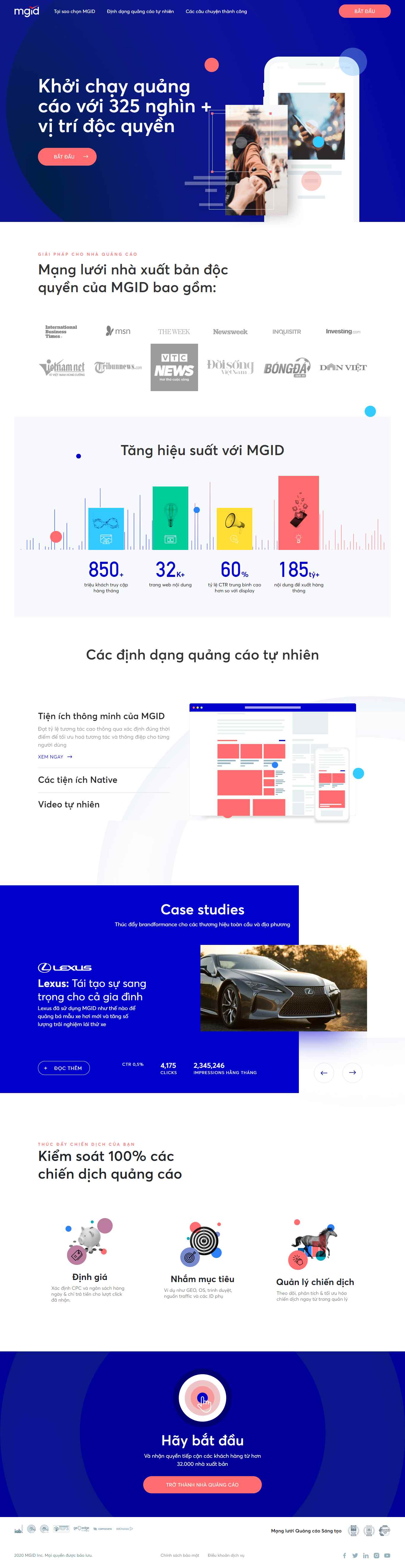 Thiết kế Web quảng cáo banner mgid.com