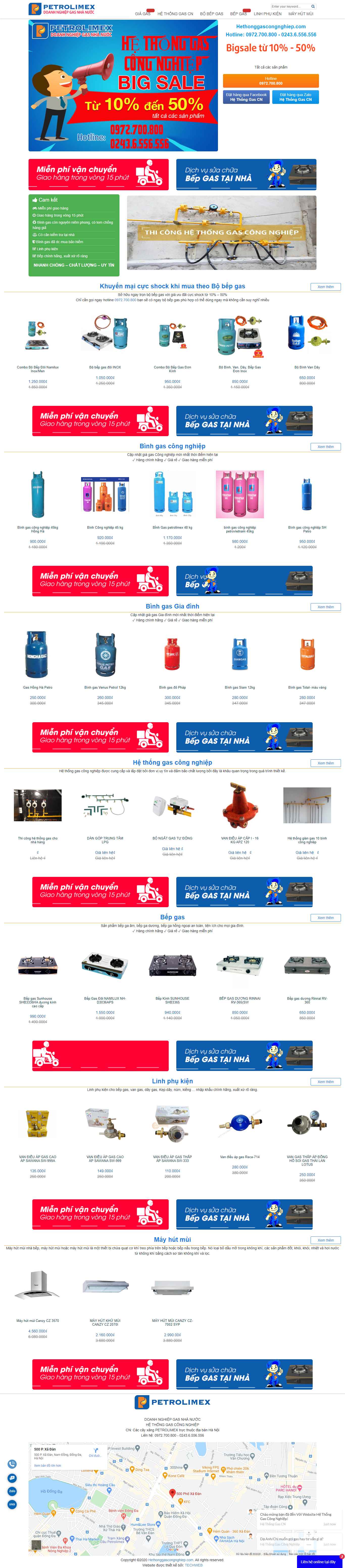 Thiết kế Web giao ga hethonggascongnghiep.com