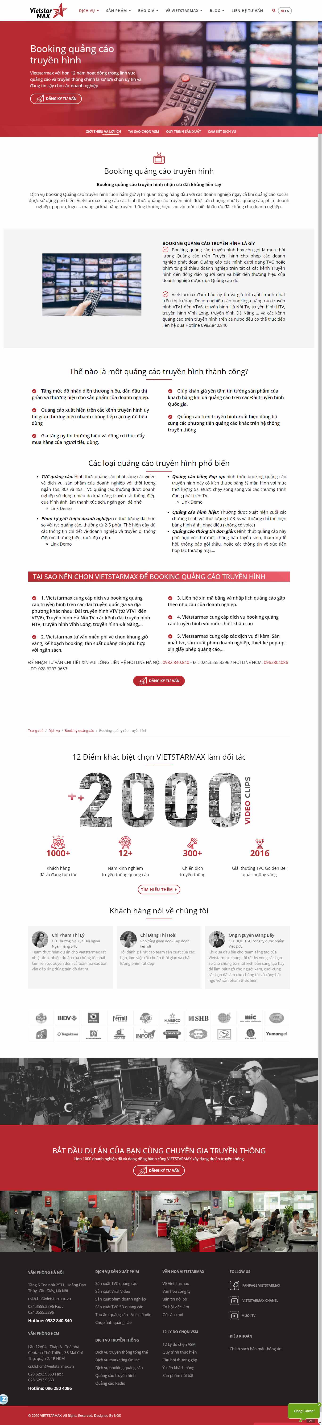 Thiết kế Web quảng cáo online vietstarmax.vn