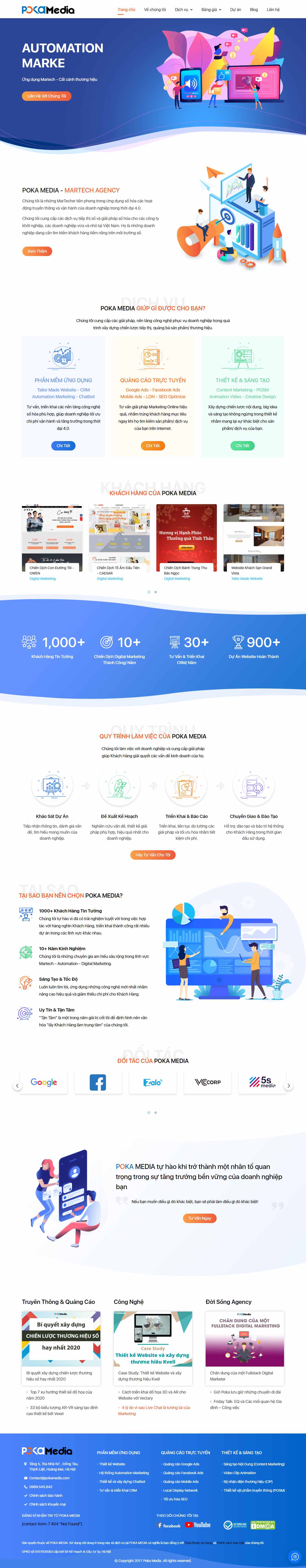 Thiết kế Web quảng cáo online pokamedia.com