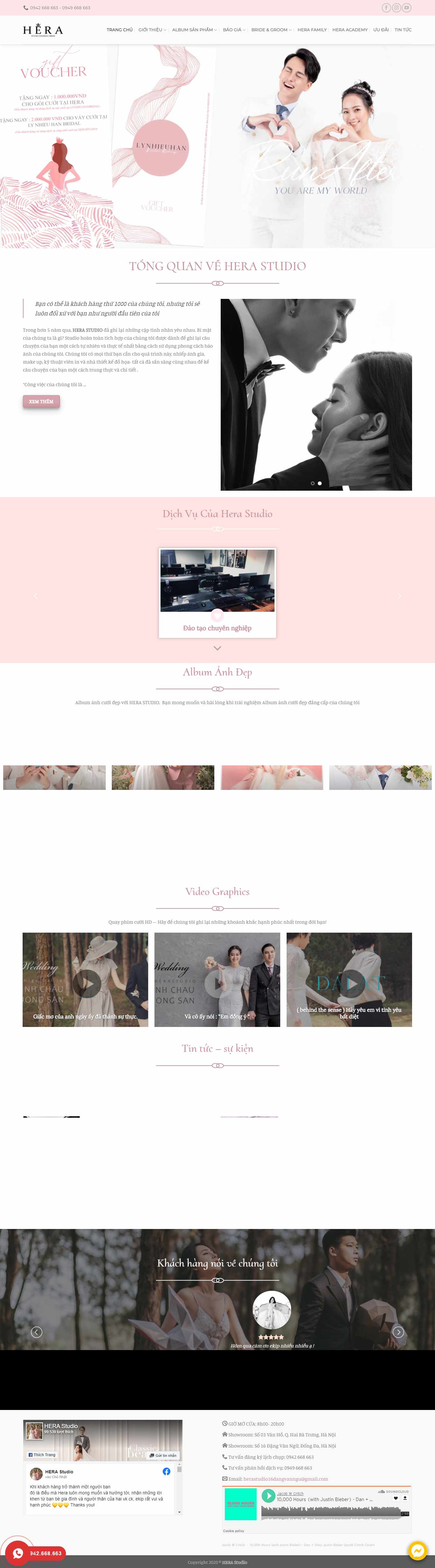 Thiết kế Web sàn thương mại điện tử herastudio.vn