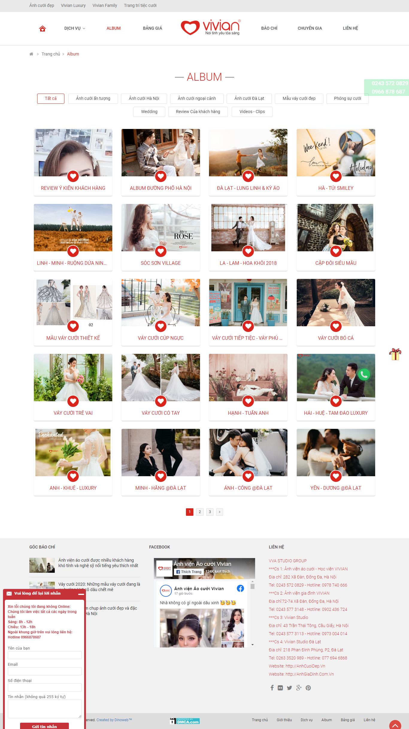 Thiết kế Web studio ảnh cưới anhcuoidep.vn