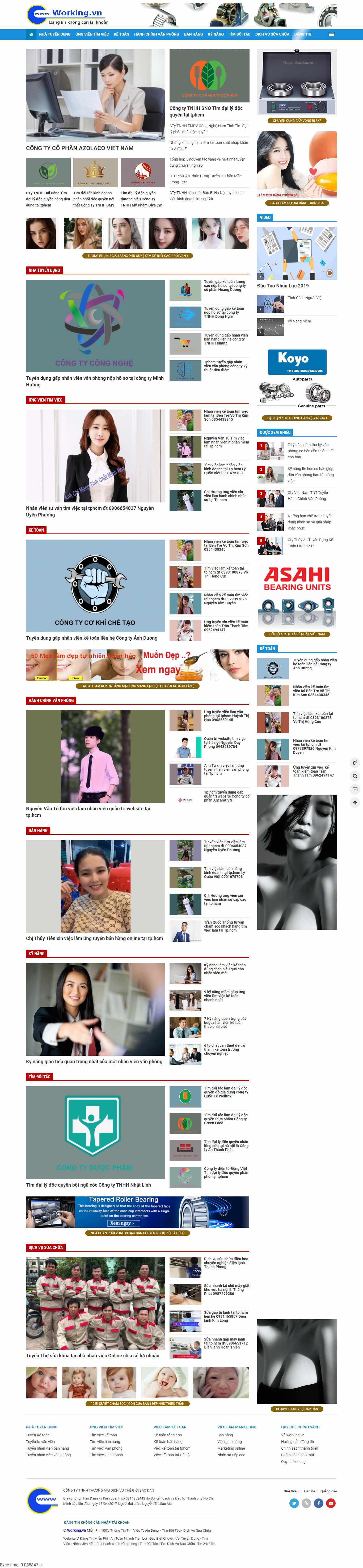 Thiết kế Web tìm đối tác working.vn