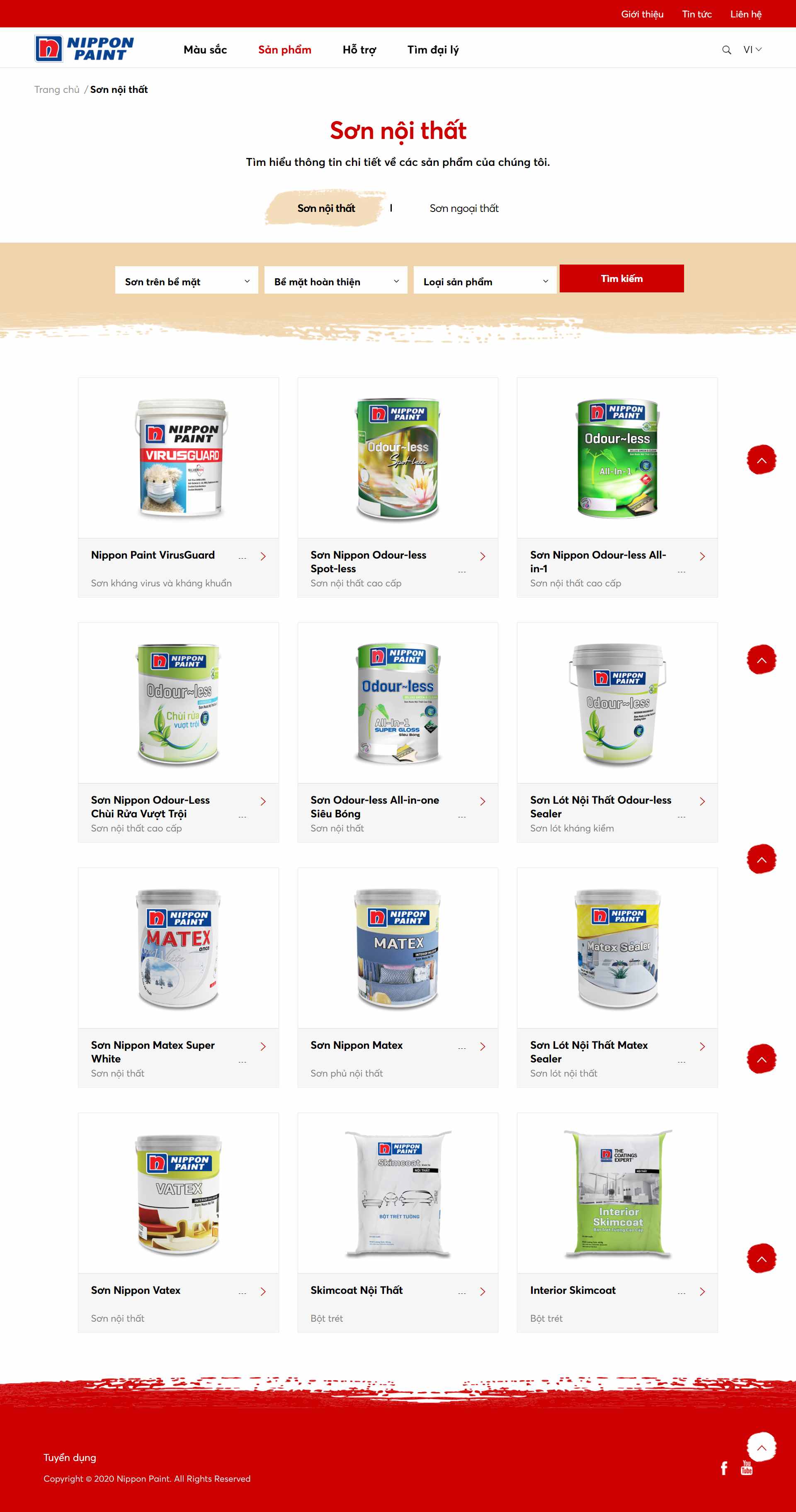 Thiết kế Web sơn nội thất nipponpaint.com.vn
