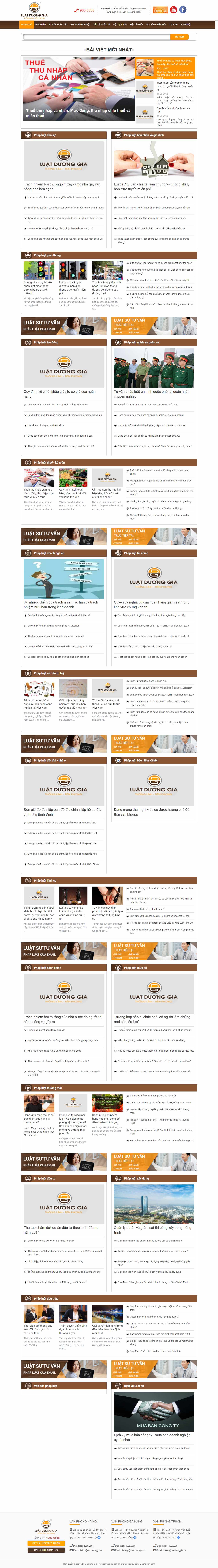 Thiết kế Web tư vấn luật luatduonggia.vn