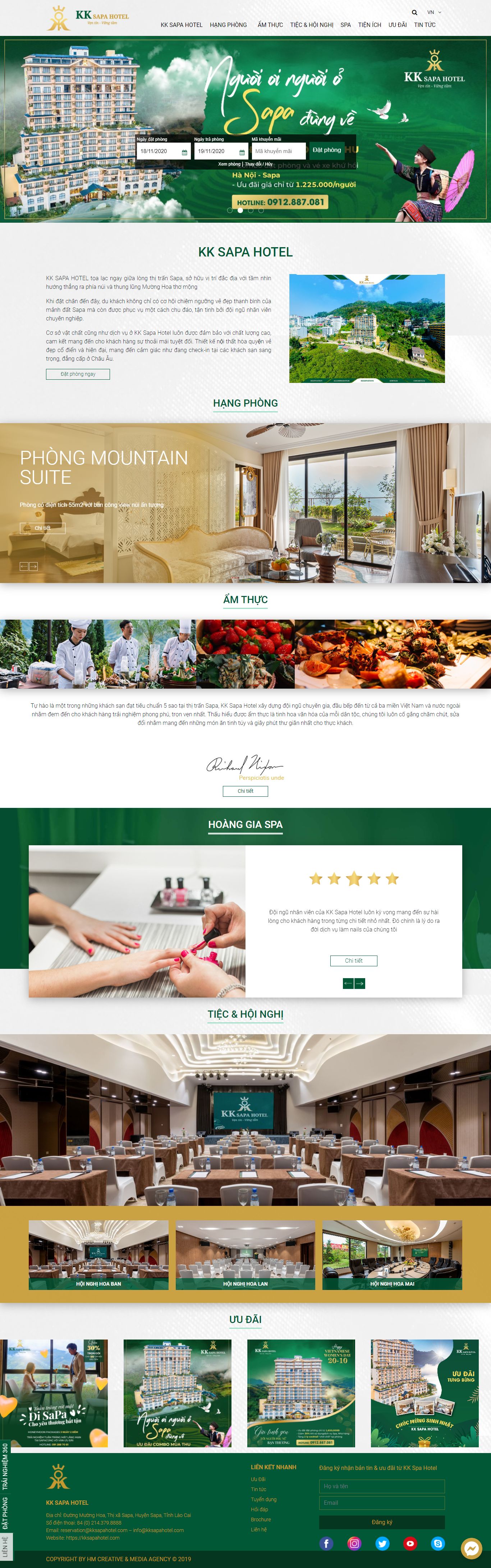Thiết kế Web salon nails kksapahotel.com