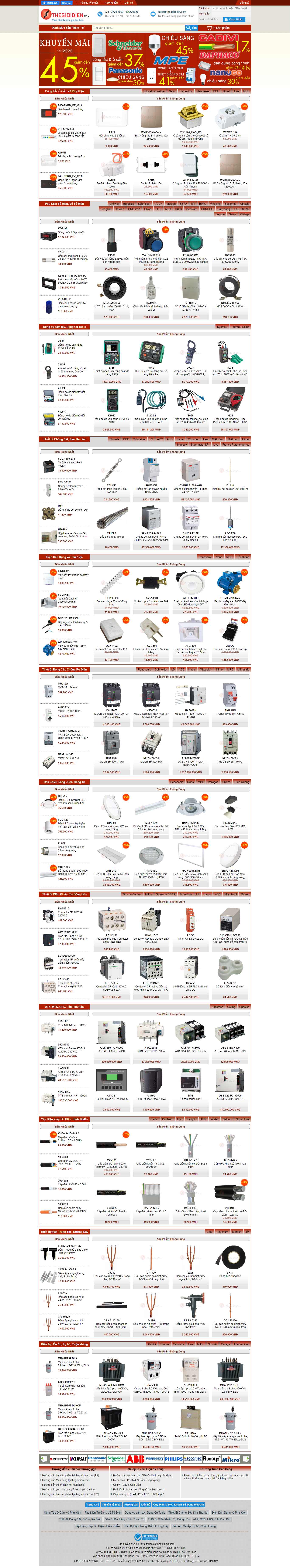 Thiết kế Web thiết bị điện thegioidien.com