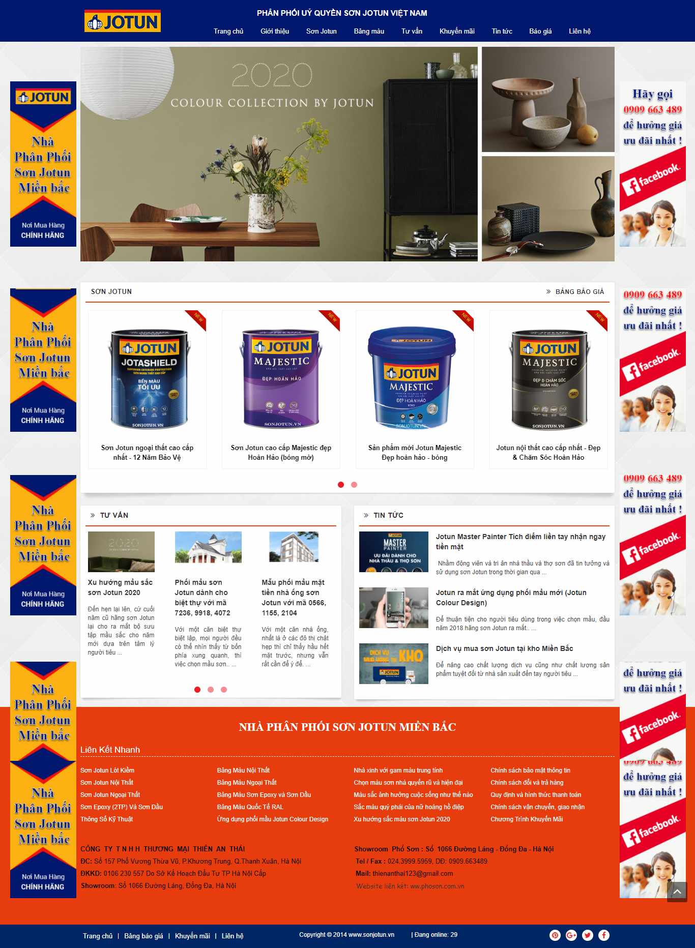 Thiết kế Web tập đoàn sơn sonjotun.vn