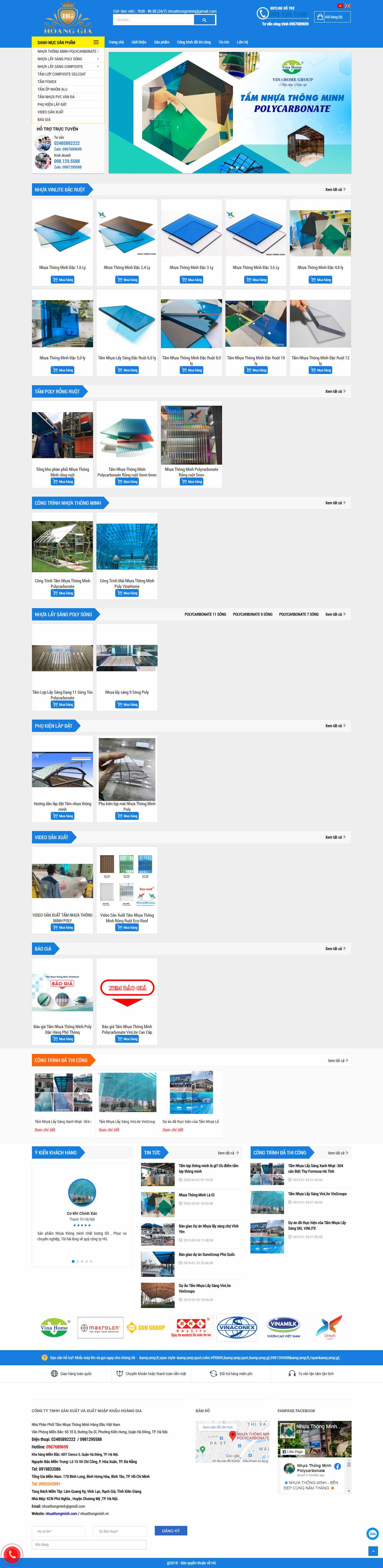 Thiết kế Web tấm lợp thông minh nhuathongminh.com