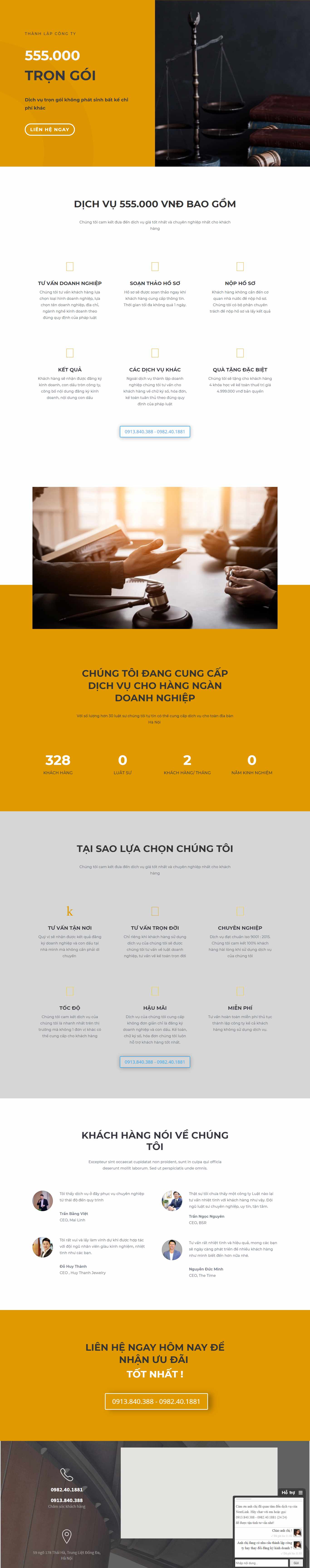 Thiết kế Web thành lập công ty thanhlapcongtytoanquoc.com