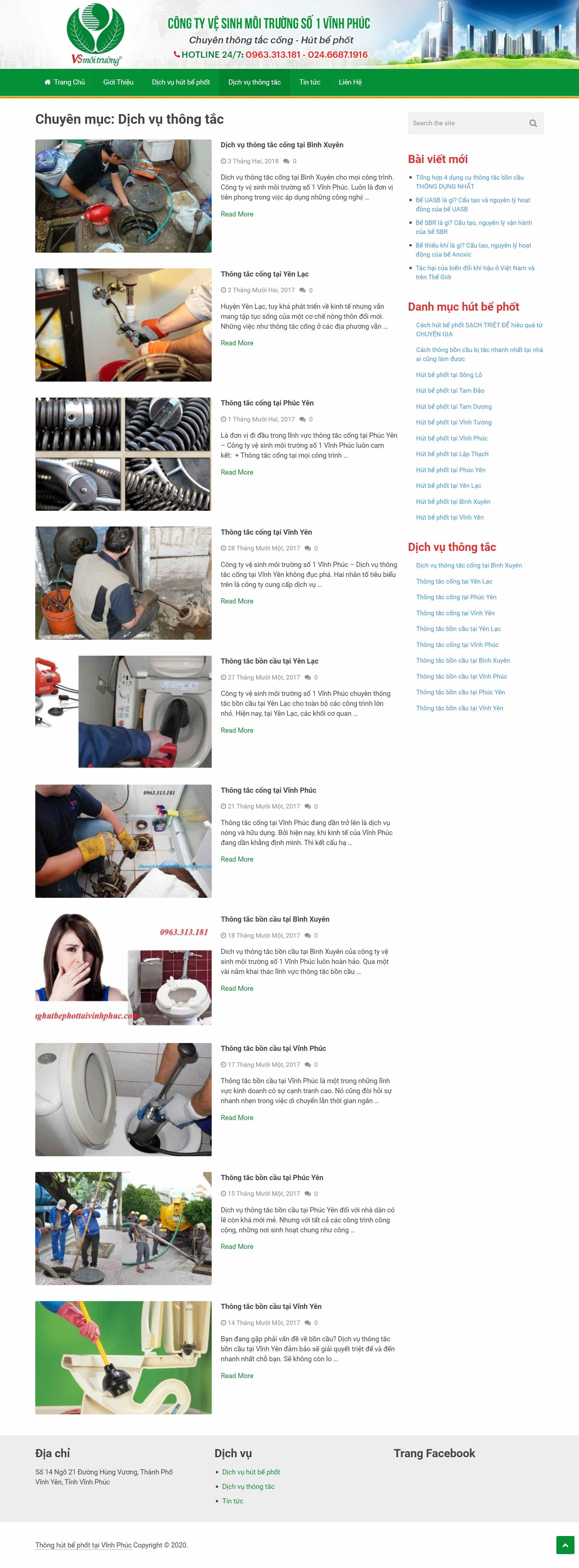 Thiết kế Web thông tắc cống thonghutbephottaivinhphuc.com