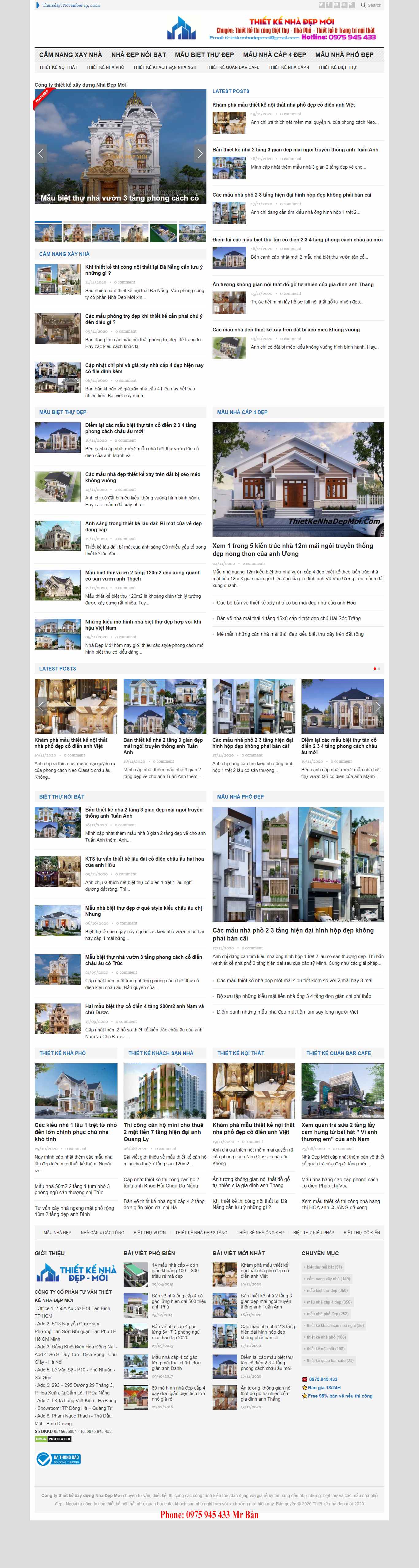 Thiết kế Web trang trí nội thất thietkenhadepmoi.com